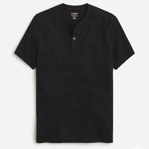 J. CREW Short-Sleeve Sueded Cotton Henley